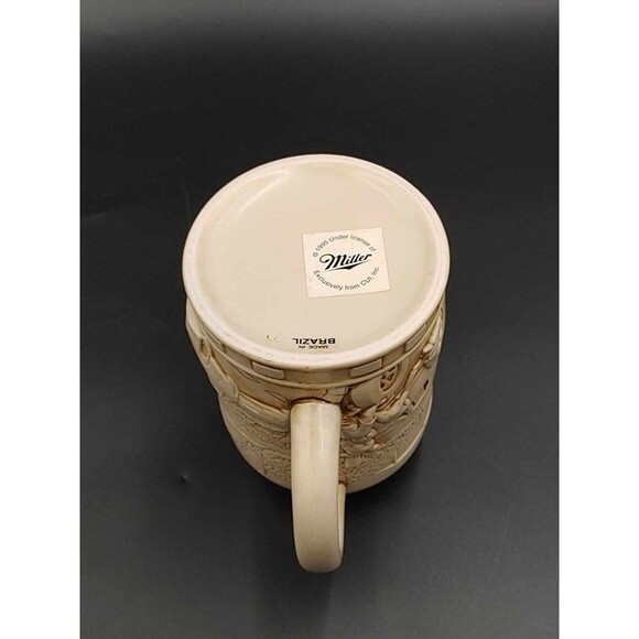 Vintage Rusty Wallace 3D Sculptured Beer Stein Mug Ceramic NASCAR 1995 Miller - Picture 9 of 10